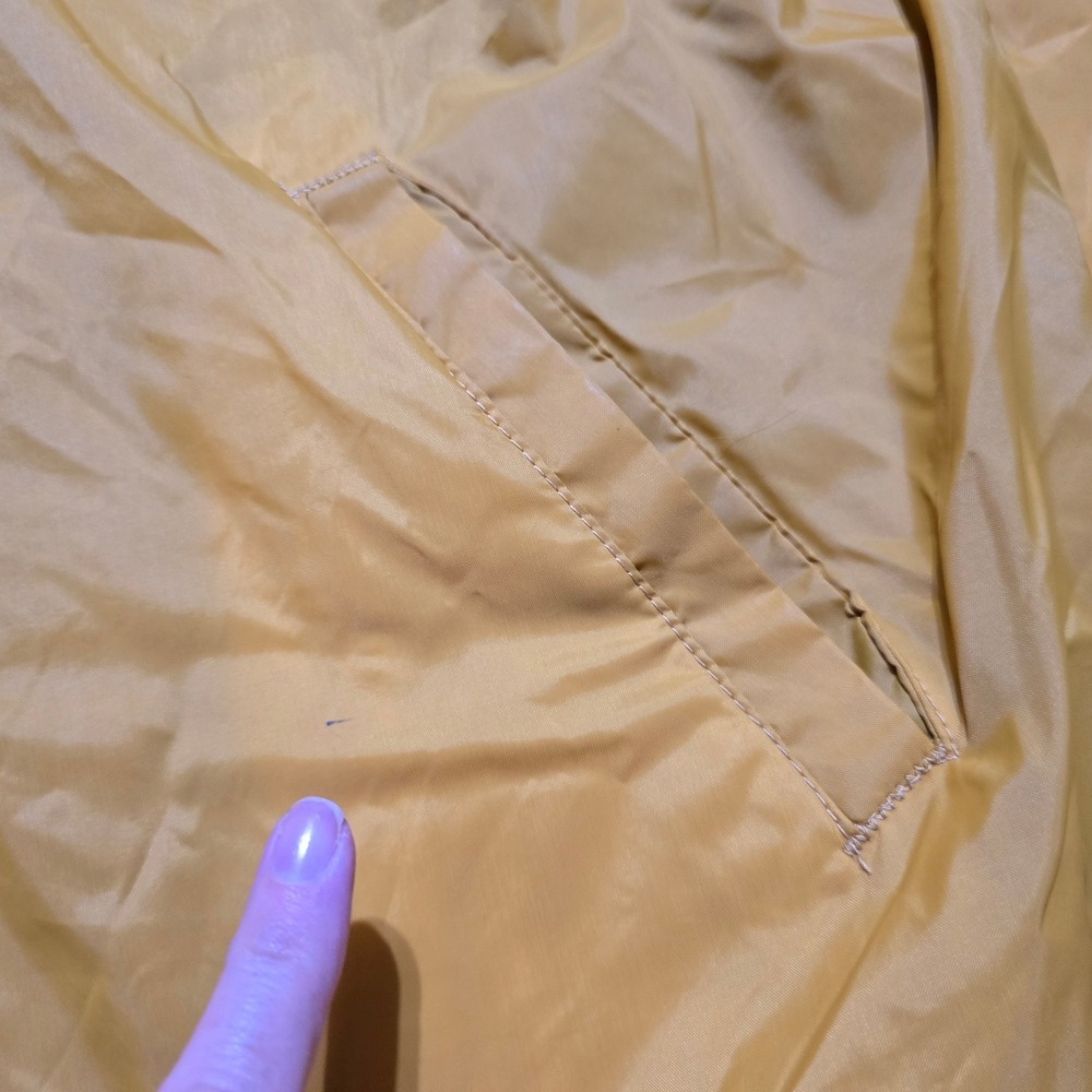 Vintage Champion Coaches Jacket Mens Large Gold John Purdue Club USA Made 80's - Picture 3 of 11